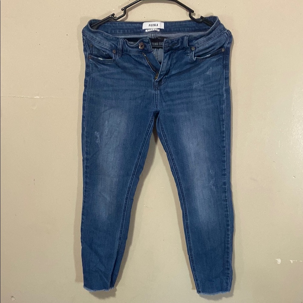 Pistola Blue Ankle Cropped Denim